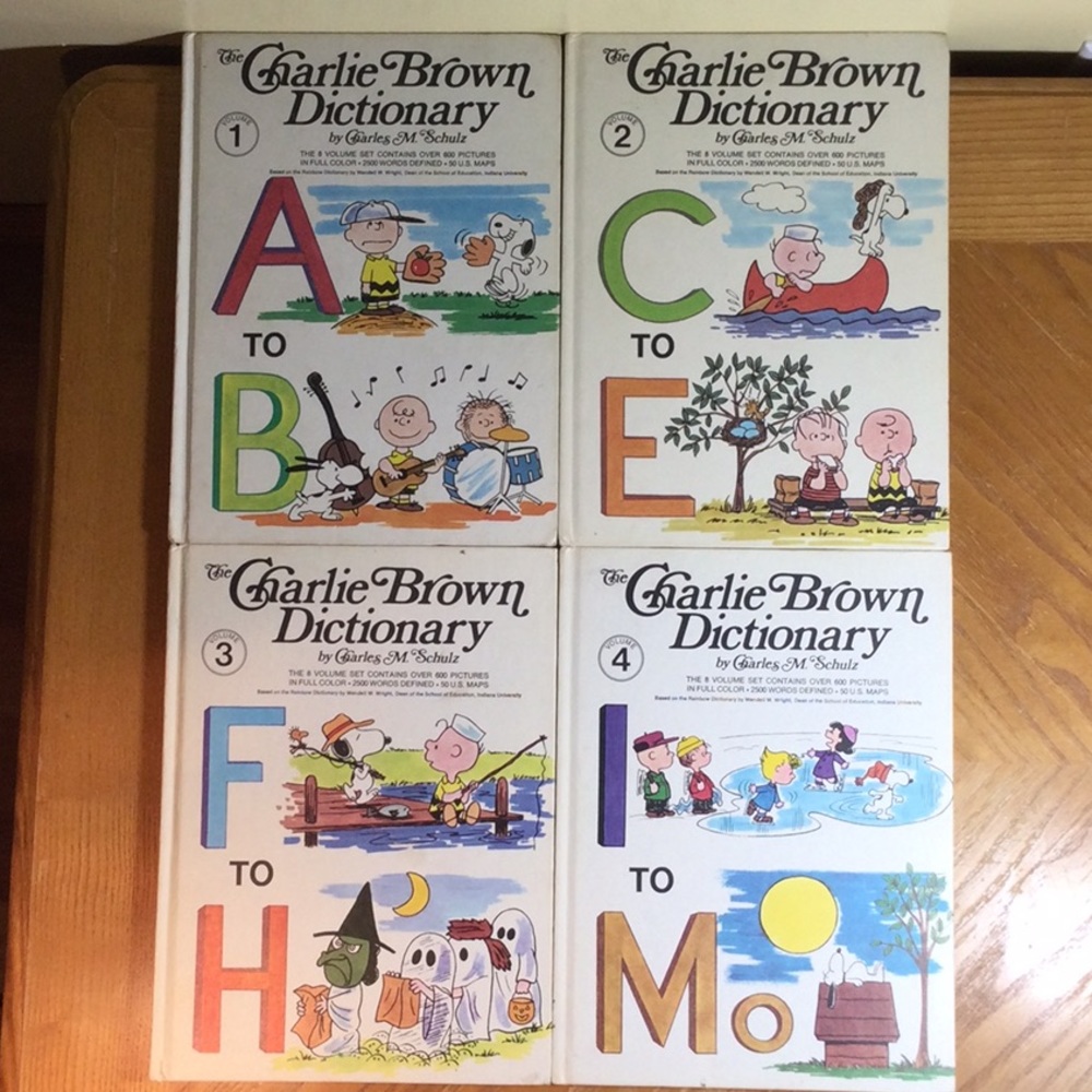 The Charlie Brown Dictionary Complete Set of 8, 1970s, Vintage - Picture 2 of 8